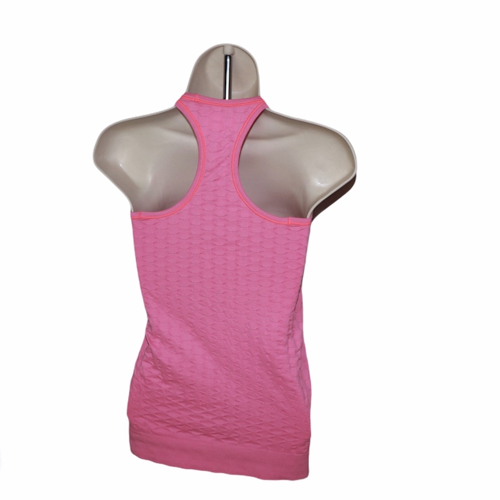 Athleta Hot Pink Ribbed Racer Back Tank Top Small - Picture 3 of 5